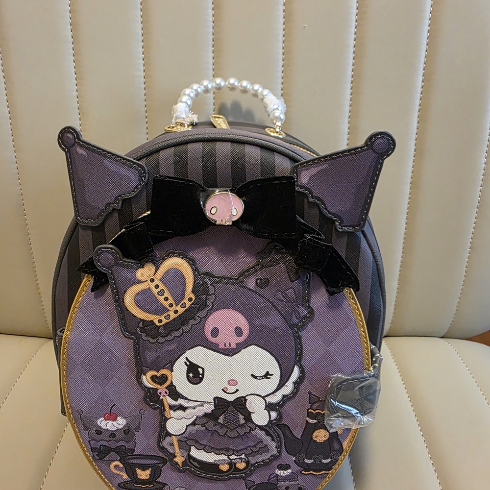 Loungefly Sanrio Kuromi 20th Anniversary Cameo Mini Backpack